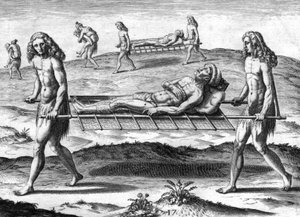Indios timucanos de Theodor de Bry