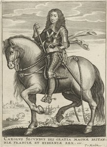 Retrato de Carlos II, Rey de Inglaterra de Theodor van Merlen (II)