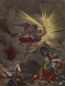 Ángel del Señor matando a los asirios (aguafuerte)