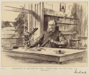 Celebridades del día, Sir John Lubbock, Baronet, MP, DCL, FRS, LLD