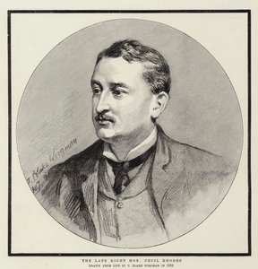 El difunto honorable Cecil Rhodes de Theodore Blake Wirgman