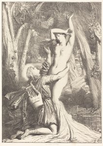 Apolo y Dafne de Théodore Chassériau