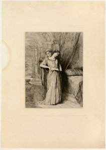 Si muero antes que tú, placa ocho de Otelo de Théodore Chassériau