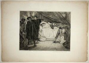 Oh perro espartano, placa quince de Otelo de Théodore Chassériau