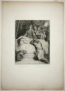 ¡Oh! ¡Oh! ¡Oh!, plato catorce de Otelo. de Théodore Chassériau