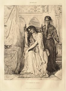 Suite Otelo: n.º 9 (acto 4, escena 3: El romance del sauce) de Théodore Chassériau