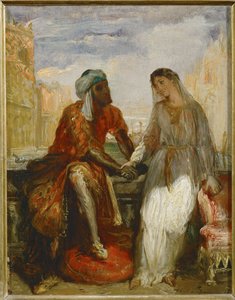 Otelo y Desdémona en Venecia ... de Théodore Chassériau