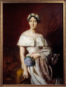 Retrato de Mademoiselle de Cabarrus (Marie-Therese de Cabarrus) de Théodore Chassériau