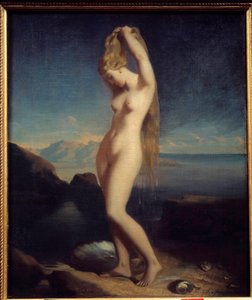 Venus anadiomena o Venus Marina. Pintura de Théodore Chassériau (1819-1856) 1838 Dim. 0,65 x 0,55 m