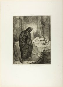 Sin embargo, ella debe morir, lámina once de Otelo de Théodore Chassériau