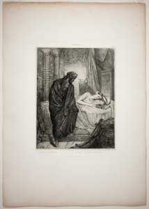 Sin embargo, ella debe morir, placa once de Otelo de Théodore Chassériau