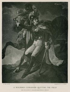 Un coracero herido abandonando el campo de Theodore Gericault