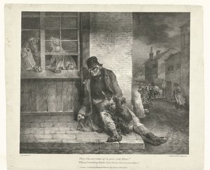 Mendigo ¡Piedad por las penas de un pobre anciano! (título en el objeto) Varios sujetos dibujados a la vida (título de la serie) Varios temas extraídos de la vida (título de la serie) de Theodore Gericault