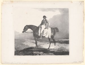 Caballo inglés montado por un jinete (English Horse Mounted by a Jockey)