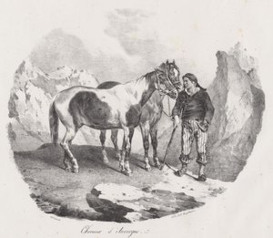 Caballos de Auvernia (Auvergne Horses) de Theodore Gericault