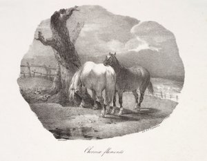 Caballos flamencos de Theodore Gericault
