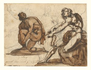 Desnudos clásicos (anverso); Estatuaria clásica (reverso) de Theodore Gericault