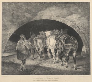 Entrada al muelle de Adelphi de Theodore Gericault