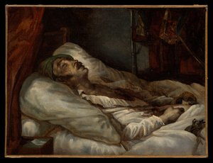 El general Letellier en su lecho de muerte de Theodore Gericault