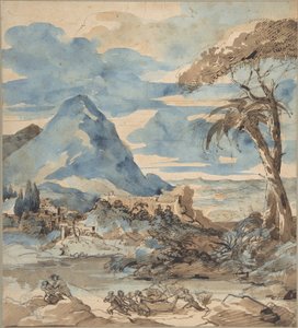 Paisaje con pescadores