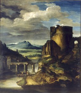 Paisaje con una tumba de Theodore Gericault