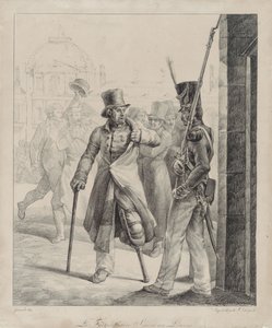 El centinela suizo en el Louvre (The Swiss Royal Guard Sentry at the Louvre) de Theodore Gericault