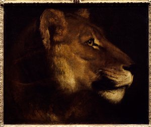 Cabeza de leona de Theodore Gericault