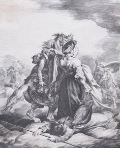 Mameluco Defendiendo a un Trompetero Herido, 1818