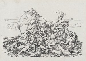 Naufragio de la Medusa, 1820 de Theodore Gericault