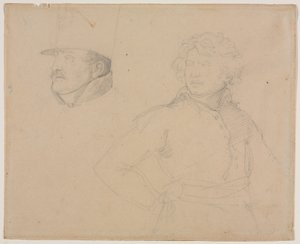 Estudio de dos soldados de Theodore Gericault