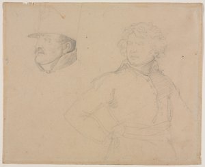 Estudio de dos soldados de Theodore Gericault