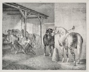 El cobertizo de Ferrier de Theodore Gericault