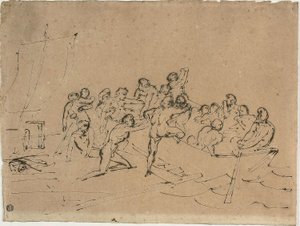 El rescate de los supervivientes de la Balsa de la Medusa de Theodore Gericault