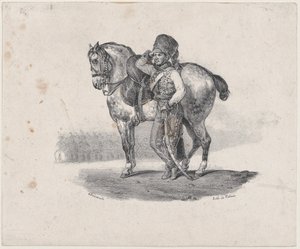 La trompeta de los húsares de Theodore Gericault