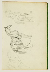 Tres estudios sobre caballos de Theodore Gericault