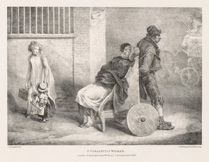 Various Subjects Drawn from Life and on Stone:  A Paraleytic Woman de Theodore Gericault