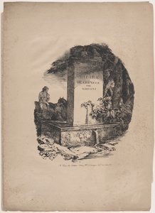 Abrevadero, página de título de «Estudios sobre caballos» (Études de Chevaux) de Theodore Gericault