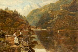El muelle del barco, Loch Katrine de Theodore Hines