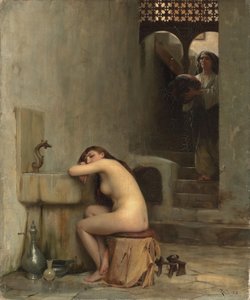 Reposo en el baño, 1888 de Theodore Jacques Ralli