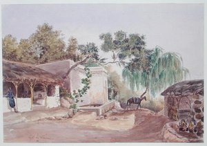 Un café en Argel, c.1835 de Theodore Leblanc