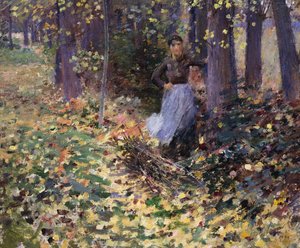 Luz de sol de otoño, 1888 de Theodore Robinson