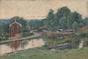 Tarde en el canal, Napanoch, Nueva York, 1893 de Theodore Robinson