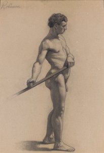 Estudio de la figura masculina, 1875