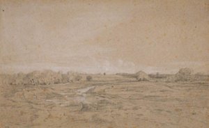 Paisaje con estanque (Berri) de Theodore Rousseau