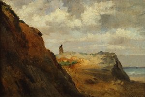 La costa de Granville (óleo sobre lienzo) de Theodore Rousseau