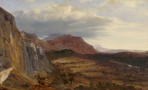 Vista de Saleve, cerca de Ginebra de Theodore Rousseau