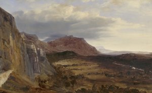 Vista de Saleve, cerca de Ginebra, 1834 de Pierre Etienne Theodore Rousseau
