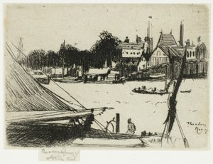 Battersea desde Chelsea de Theodore Roussel