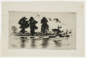 El Támesis, Atardecer de Theodore Roussel
