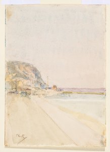Vista de East Cliff, Hastings, antes de 1900 de Theodore Roussel